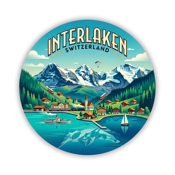 Interlaken Switzerland Sticker