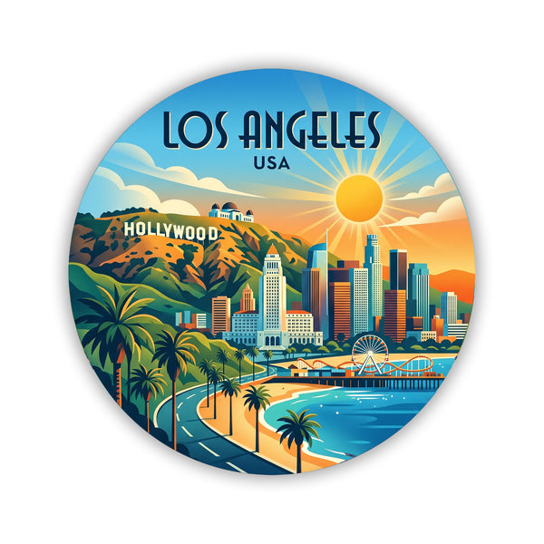 Los Angeles USA Sticker