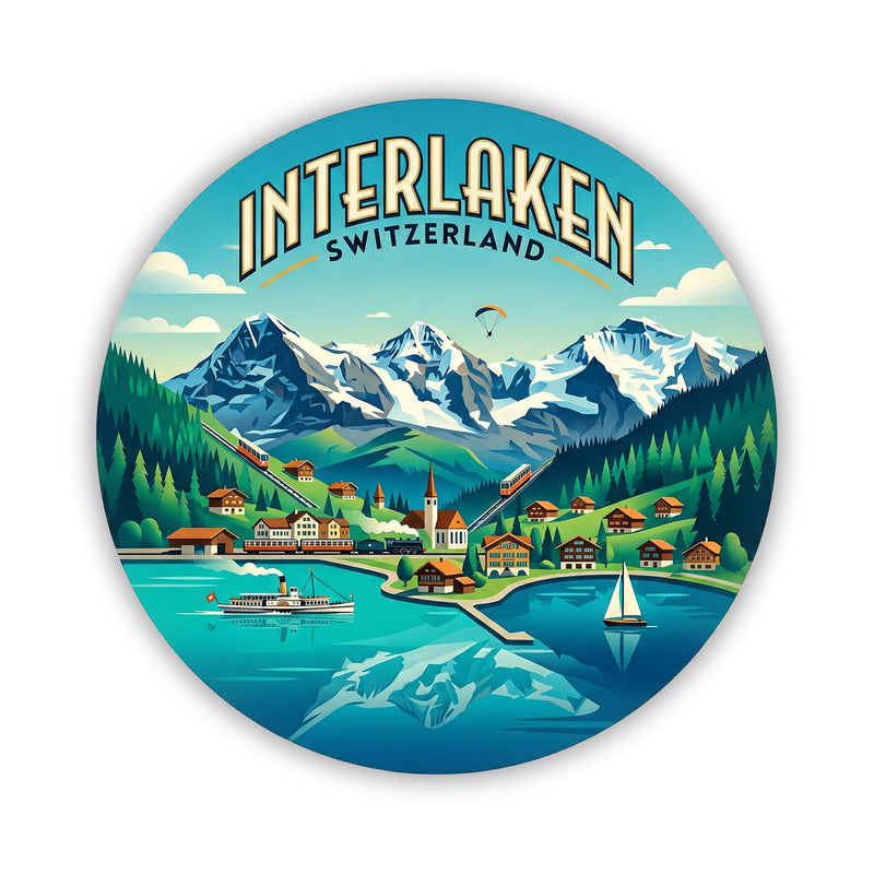 Interlaken Switzerland Sticker