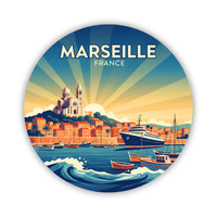 Marseille France Sticker