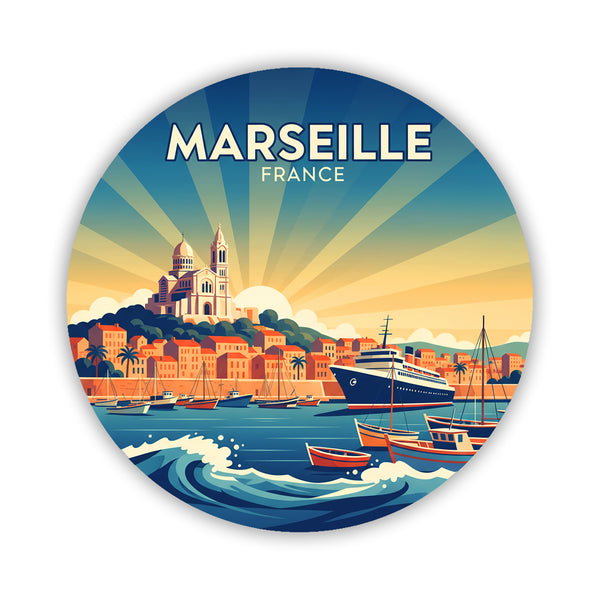 Marseille France Sticker