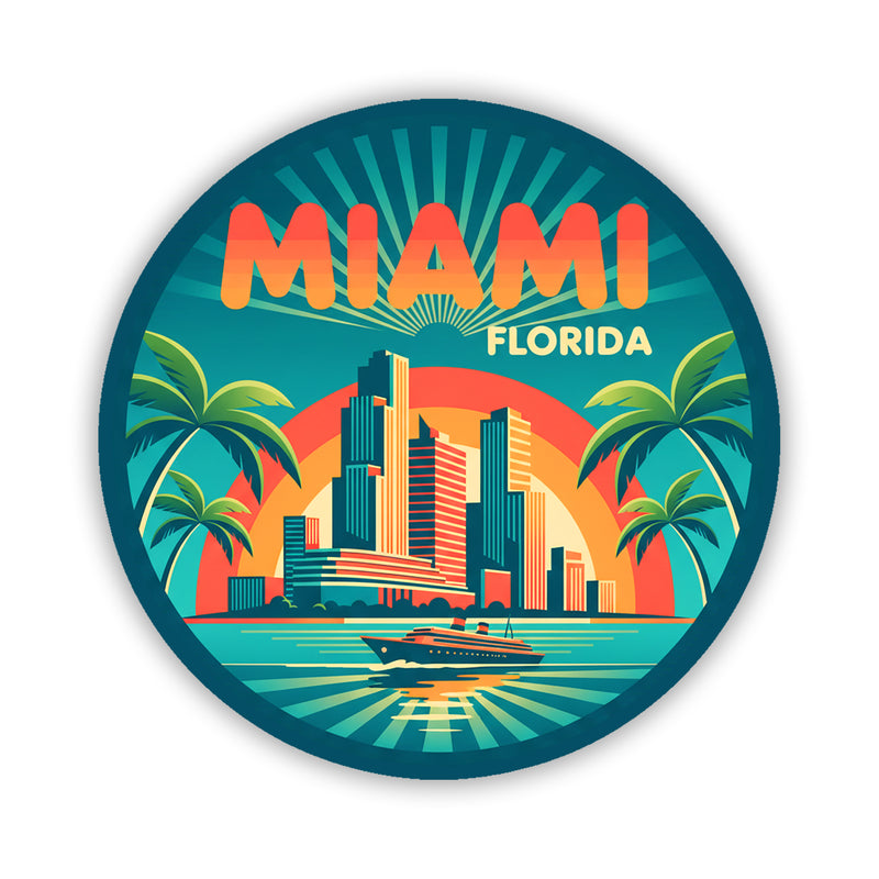 Miami Florida Sticker
