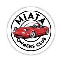 Miata Owners Club Sticker
