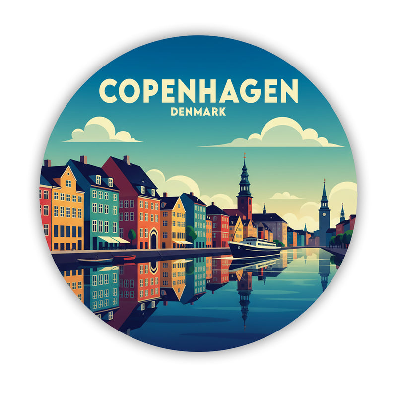 Copenhagen Denmark Sticker