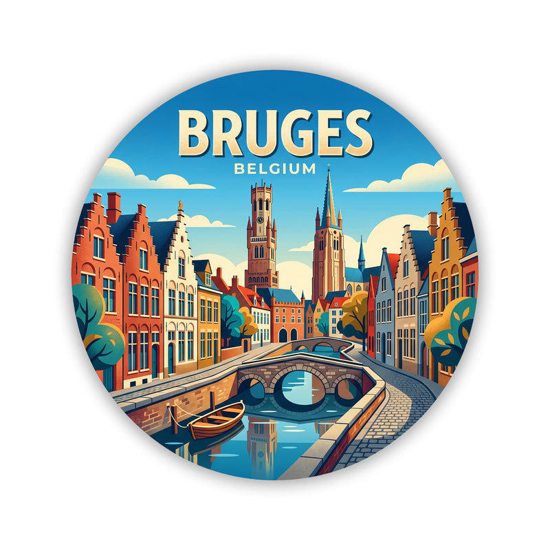 Bruges Belgium Sticker