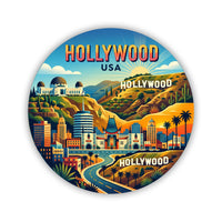 Hollywood USA Sticker