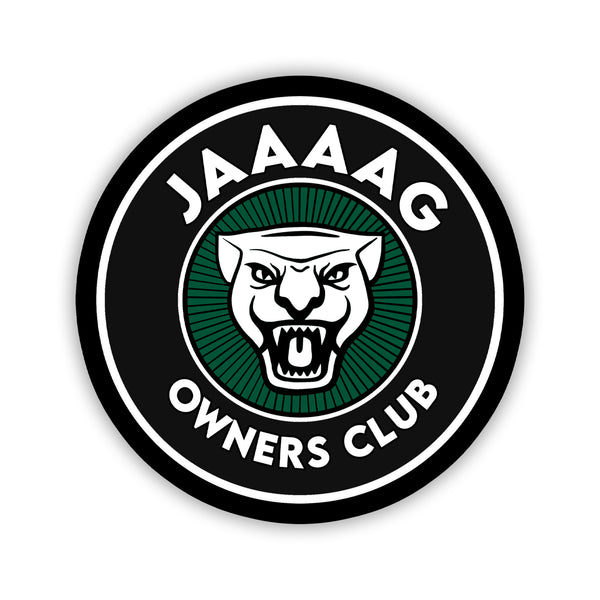 JAAAAG Owners Club Black & Green Car Culture Sticker