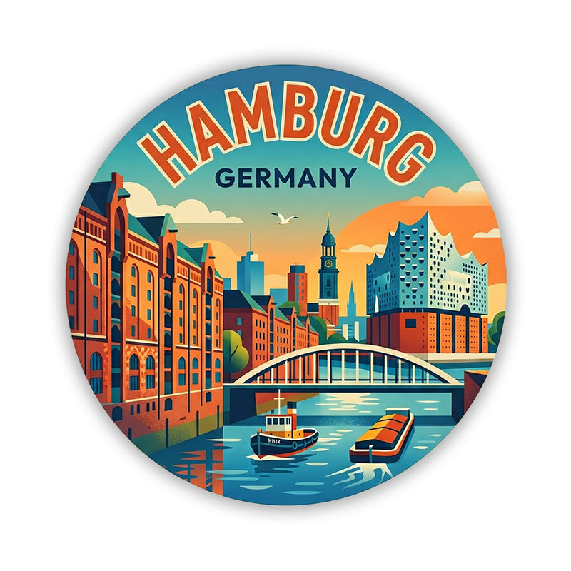 Hamburg Germany Sticker