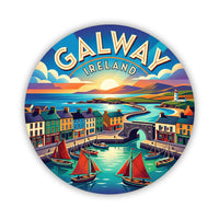 Galway Ireland Harbour Sticker