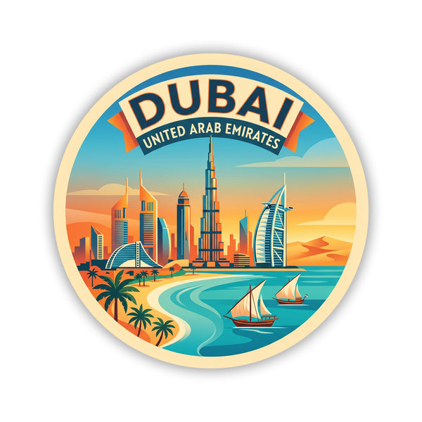 Dubai United Arab Emirates Sticker