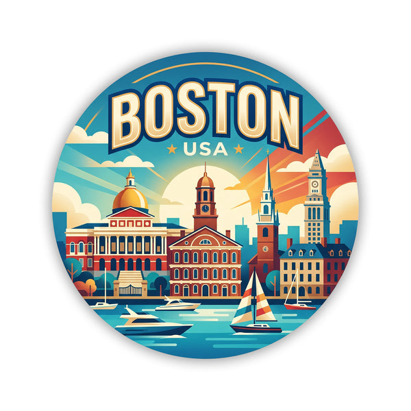 Boston USA Sticker