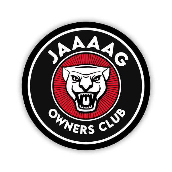 JAAAAG Owners Club Black & Red Car Culture Sticker