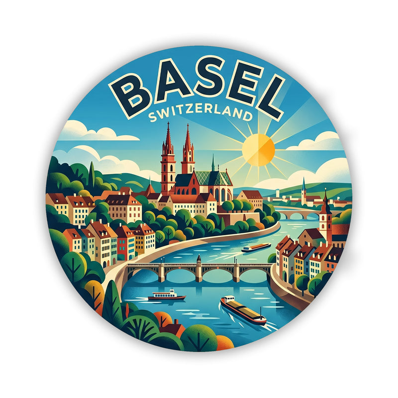Basel Switzerland Sticker