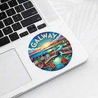 Galway Ireland Harbour Sticker