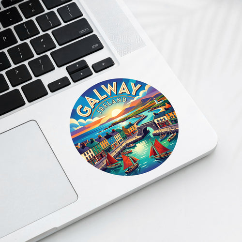 Galway Ireland Harbour Sticker