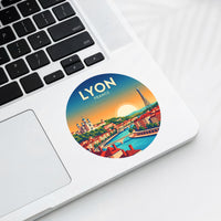 Lyon France Sticker