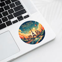 Paris France Sticker