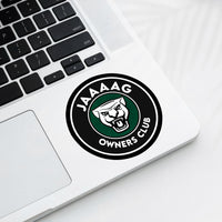 JAAAAG Owners Club Black & Green Car Culture Sticker