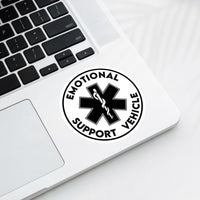 Emotional Support Vehicle Car Culture Sticker - Black