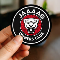 JAAAAG Owners Club Black & Red Car Culture Sticker