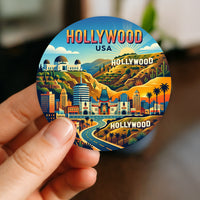 Hollywood USA Sticker