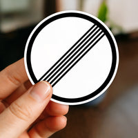 German Autobahn Unlimited Speed Sign Car Culture Sticker