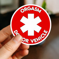 Adult Humour Novelty Donor Vehicle Car Culture Sticker