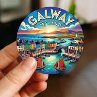 Galway Ireland Harbour Sticker
