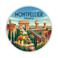 Montpellier France Peyrou Sticker