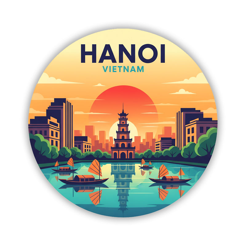 Hanoi Vietnam Sticker