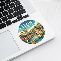 Lyon France Old Town Sticker