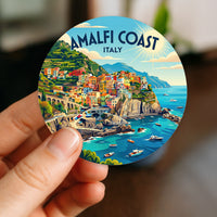Amalfi Coast Italy Harbour Sticker